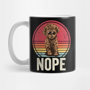 Nope Funny Cavapoo With Sunglasses Mug